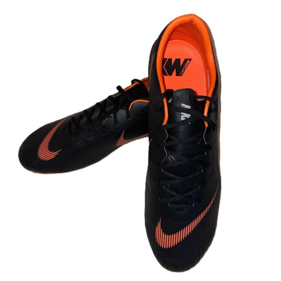 NEW Nike Vapor 12 Pro FG AH7381-081 Men’s Size 13 Black/Orange Soccer Cleats NIB - Picture 1 of 7